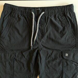 Men's Black Cargo Pants - Size Medium